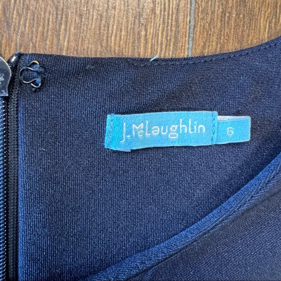 J. McLaughin Elle Navy 3/4 dress SZ 6 - Picture 8 of 8